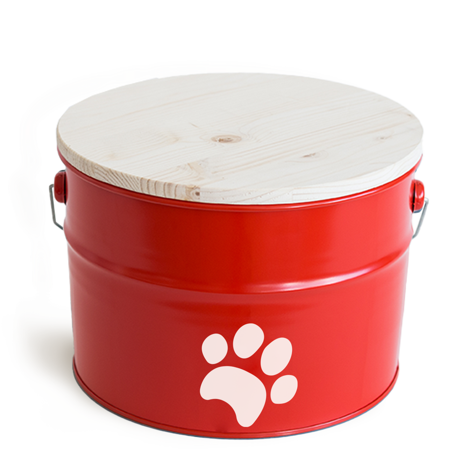 Cubo Grande Rojo - Almacenaje para mascotas